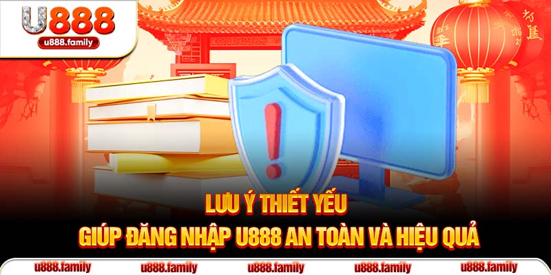 Lưu ý thiết yếu giúp đăng nhập U888 an toàn và hiệu quả